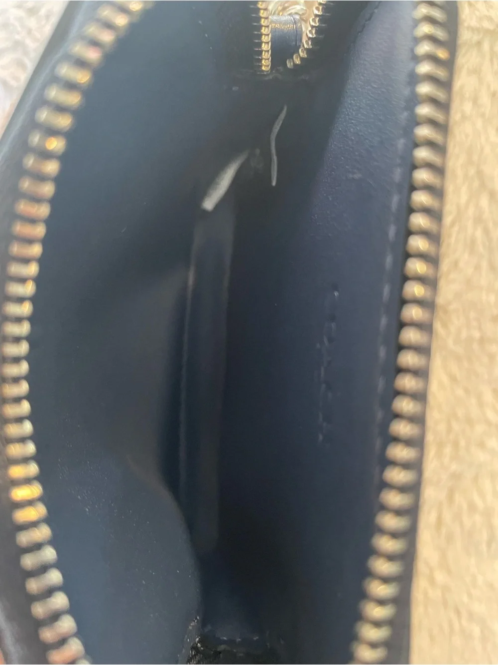 Coach quilted denim